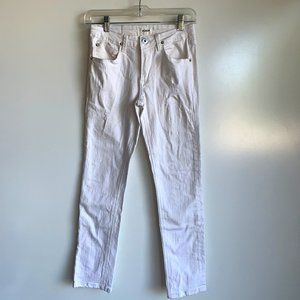 HUDSON Girls White Distressed Jeans Size 12